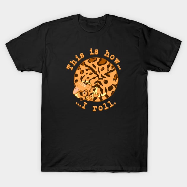 Rolling Cat - Bengal T-Shirt by CCDesign